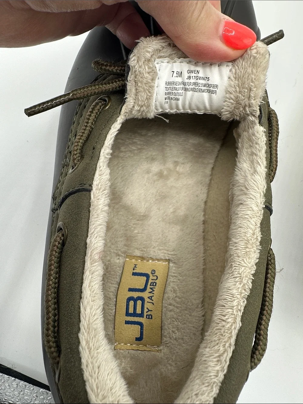 JBU by Jambu Gwen Duck Boot Shoe Size 7.5 7.5M LIKE NEW